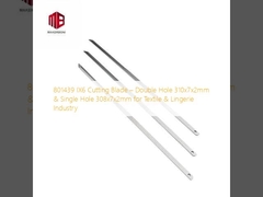 801439 IX6 Schneidemesser ∆ Doppelloch 310x7x2mm & Einfachloch 308x7x2mm für die Textil- und Unterwäscheindustrie